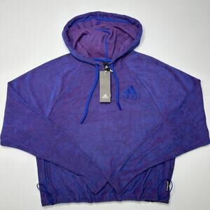 Adidas Aeroready Cropped Hooded Sweatshirt- New With Tags